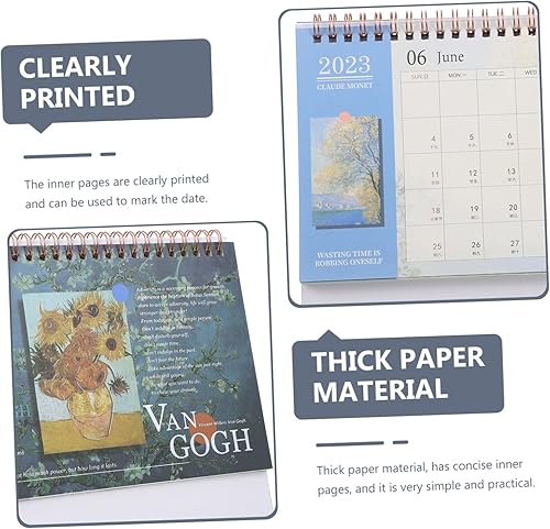 Miniatura 8 de KALLORY Desk Calendar 2023 Planning Calendar 2023 Planner Calendar Wall Calendar Desk Monthly Calendar Time Plan Calendar 2022-2023 2023 Daily