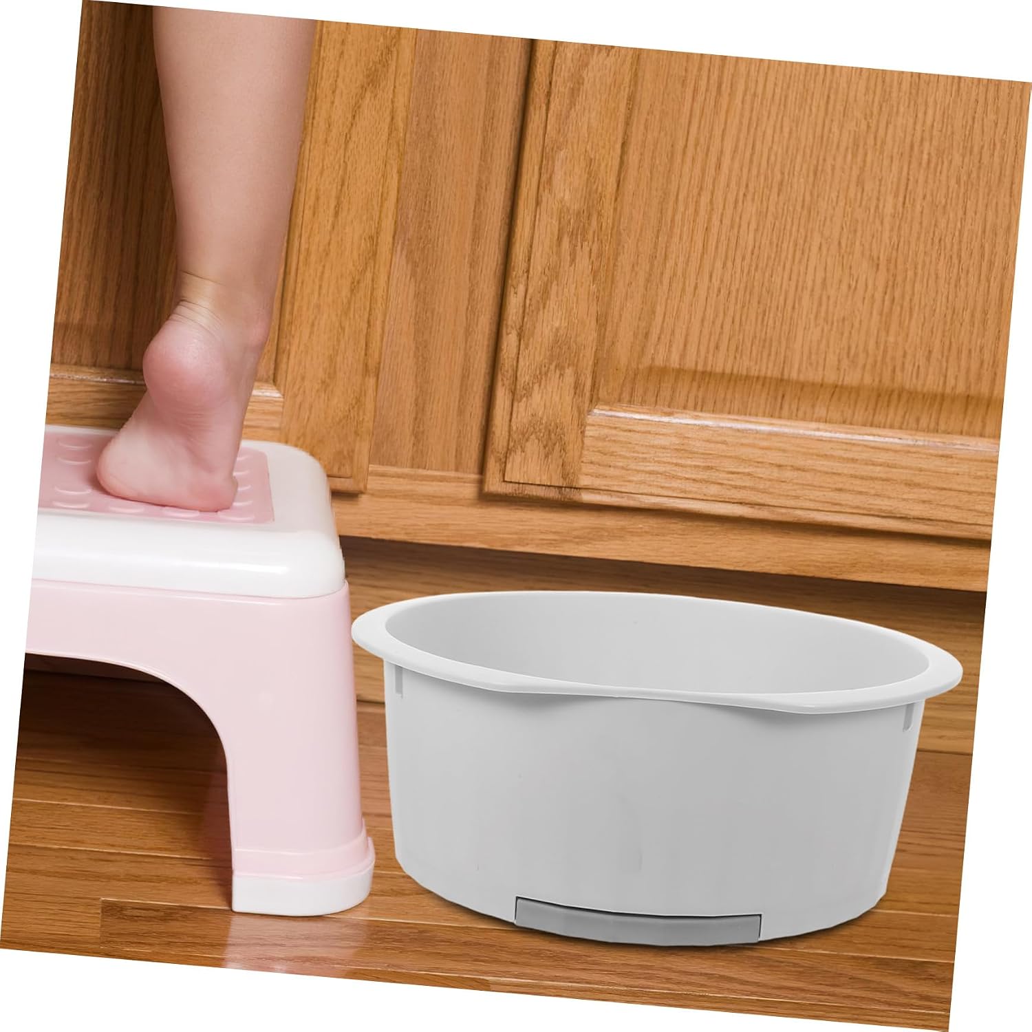 Toddmomy Baby Bathtub Baby Washboard Basin Washboard Basin Set Plastic wash Board Newborn Clothes Washtub Plastic Non-Slip