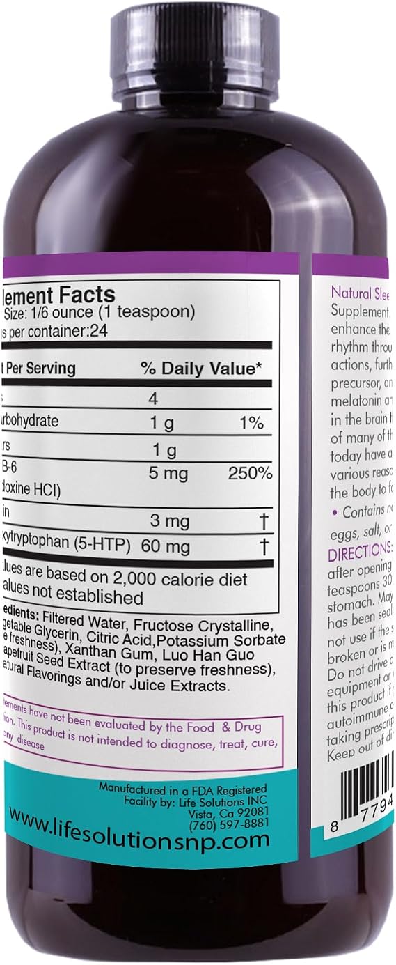 Life Solutions Liquid Natural Sleep 4 floz