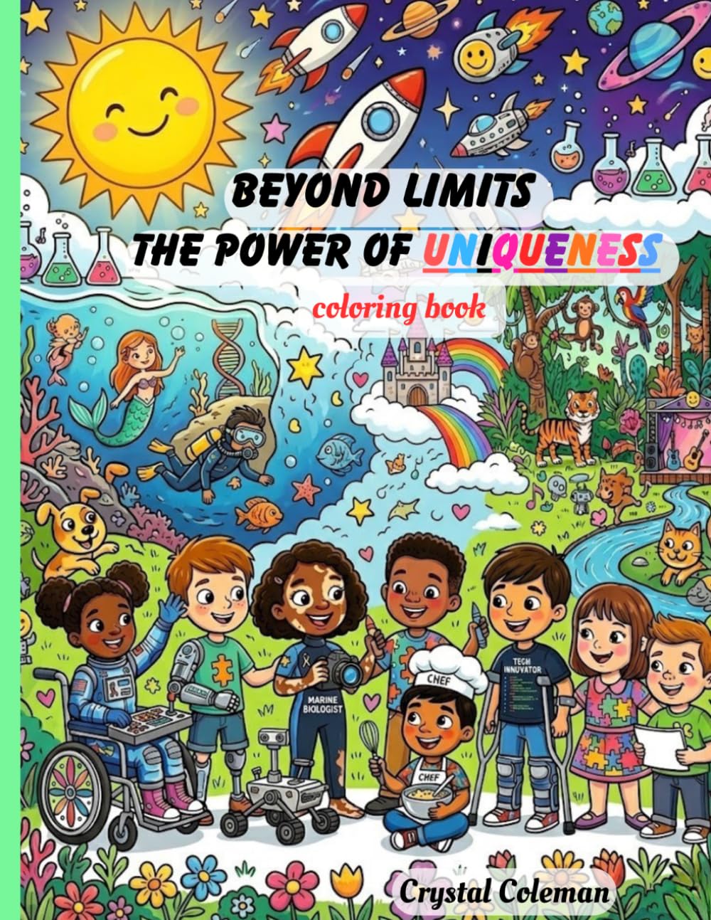 Beyond Limits: The Power of Uniqueness: illustrations discovering a world with never ending dreams of being anything you want in life