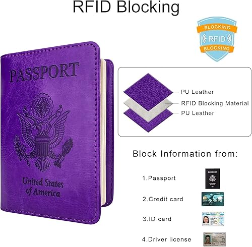Vista 2 de Walnew RFID - Funda para pasaporte