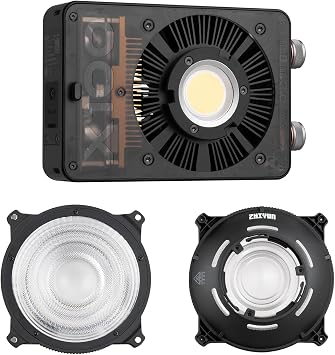ZHIYUN MOLUS X100 Bi-Color Standard 100W Video Light with Mini Lens Reflector ZY Mount Adjustable Light Modifier 5X Brightness Boost