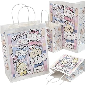 ちいかわ　ハチワレ　うさぎ　バッグなど未使用タグ付き含む15点セット Amazon | ちいさくてかわいいやつ ギフトバッグ 6個セット