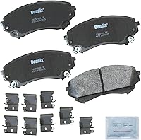 Vista 360 de Pastillas de Freno Delanteras Cerámicas Bendix Priority1 CFC430A para Modelos Selectos INFINITI G35, I30, Nissan 350Z, Altima, Juke, Maxima, Sentra