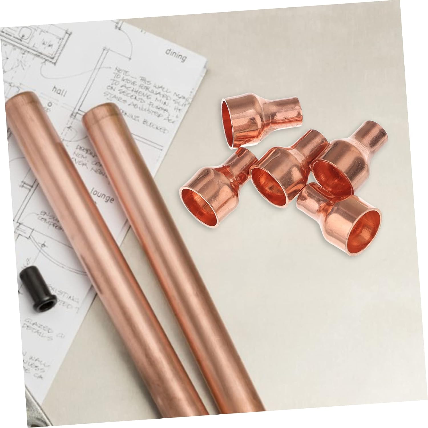 MAGICLULU 20pcs Copper Reducing Coupling Fittings for Air Conditioning Refrigeration Straight Connector Sweat End to and Easy to Install for Plumbing and Systems