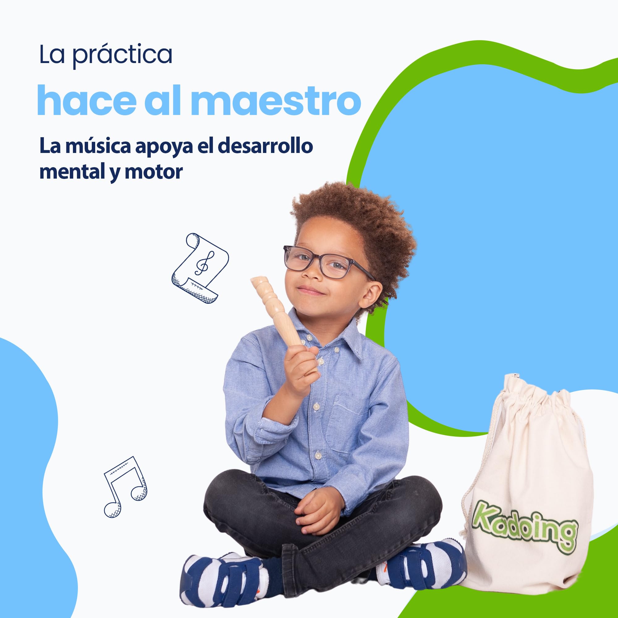 Set de Instrumentos Musicales para niños de Madera (18 Piezas) - Juguetes educativos Montessori - Música para niños - Regalo sostenible - Cumpleaños Infantil - Juegos Musicales