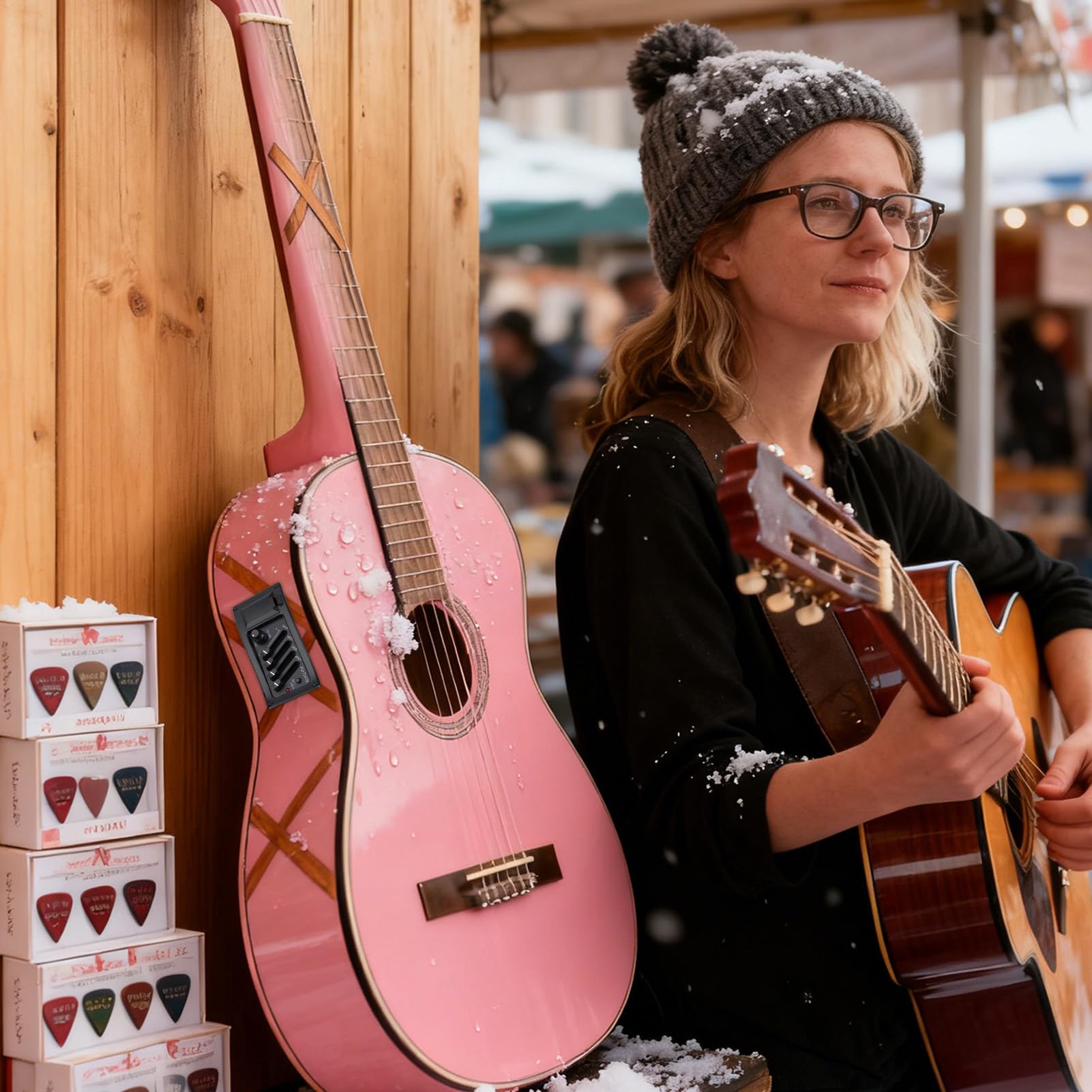 Préampli de guitare – Égaliseur d'égaliseur de guitare acoustique, pédale acoustique | Hignh Amplificateur de sortie pour adultes, créateurs de musique, spectacle, vacances, anniversaire