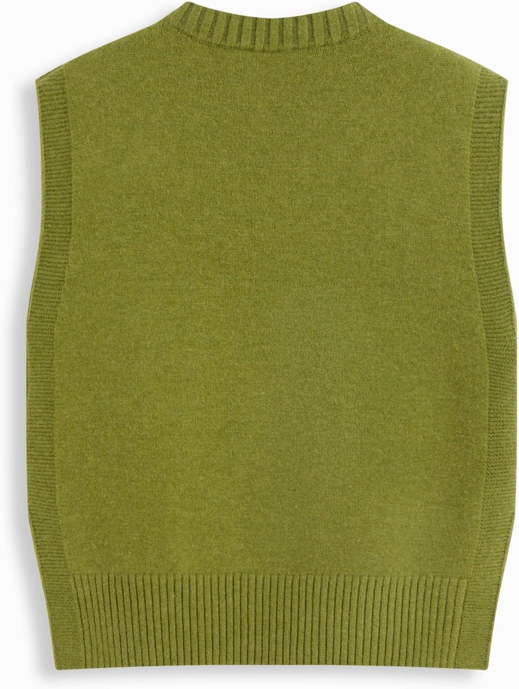 CIDER Sweater Vest Women Round Neck Sleeveless Cute Cable Knit Tops