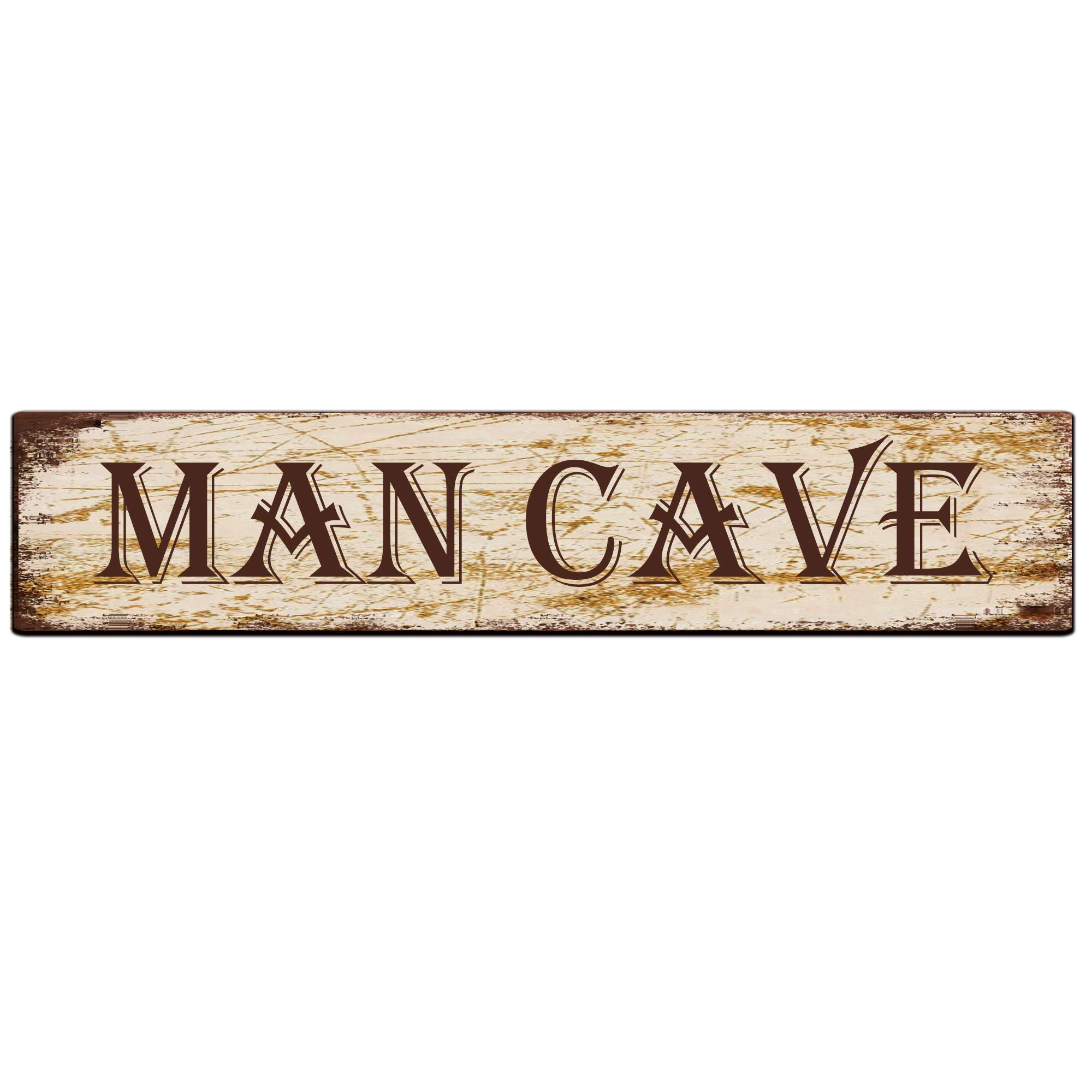 Man Cave Retro Tin Signs Aluminum Metal Sign for Kitchen Home Garden Wall Bar Cafe Decor 4x16 Inch