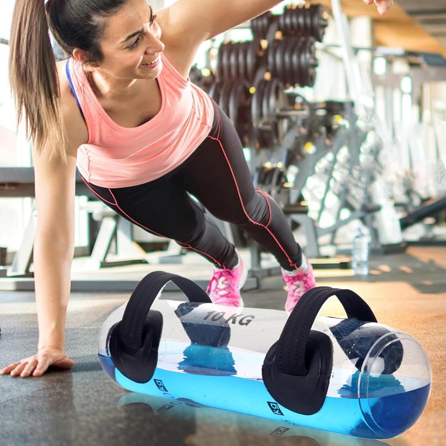 ウォーターバッグ ウェイト | 透明ウォーターバッグウェイト - 折りたたみ式再利用可能なフィット ネス器具 ウ ォ ーター ウェイ