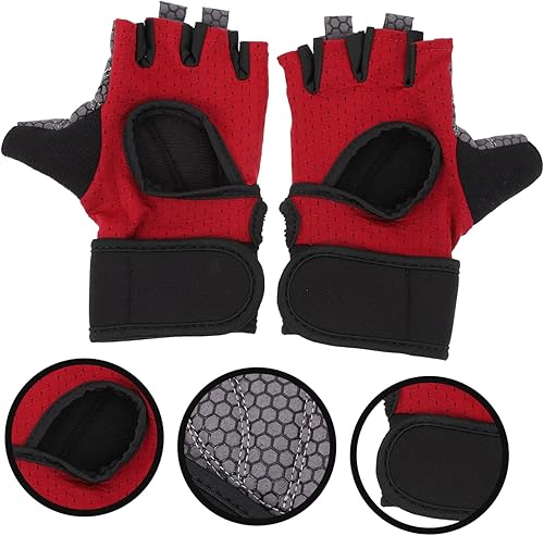 Miniatura 5 de GLSTOY 2pcs Half Finger Gloves Mens Glives Wintergloves Fingerless Mittens Winter Riding Mitten Workout Glove Workout Hand Protection Hands Covers