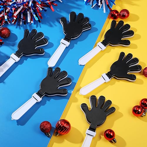 Miniatura 4 de Poen 24 piezas de pinzas de mano de 7.5 pulgadas para hacer ruido, recuerdos de fiesta, aplausos de plástico, bromas de ruido, juguetes deportivos