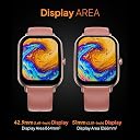 Fire-Boltt Ninja Call Pro Max Bluetooth Calling Smart Watch, 2.01" HD Display, 120+ Sports Modes, Health Suite, AI Voice Assistance, SpO2 & Heart Rate Monitor Smartwatch for Men & Women - Pink gallery image