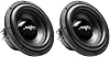 2 Skar Audio IX-8 D4 8 300W Max Power Dual 4 Ohm Car Subwoofers, Pair of 2