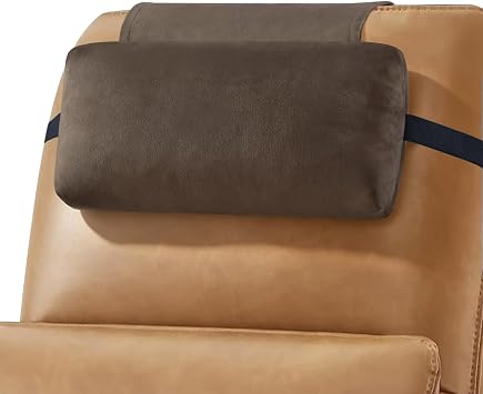 Head Recliner Pillow Adjustable Shredded Memory Foam Headrest Pillows for Recliner Chairs,Non-Slip Velvet Cushion for Pain Relief Neck Support Pillow for Travel Home Sofa Armchair with Zipper Cover