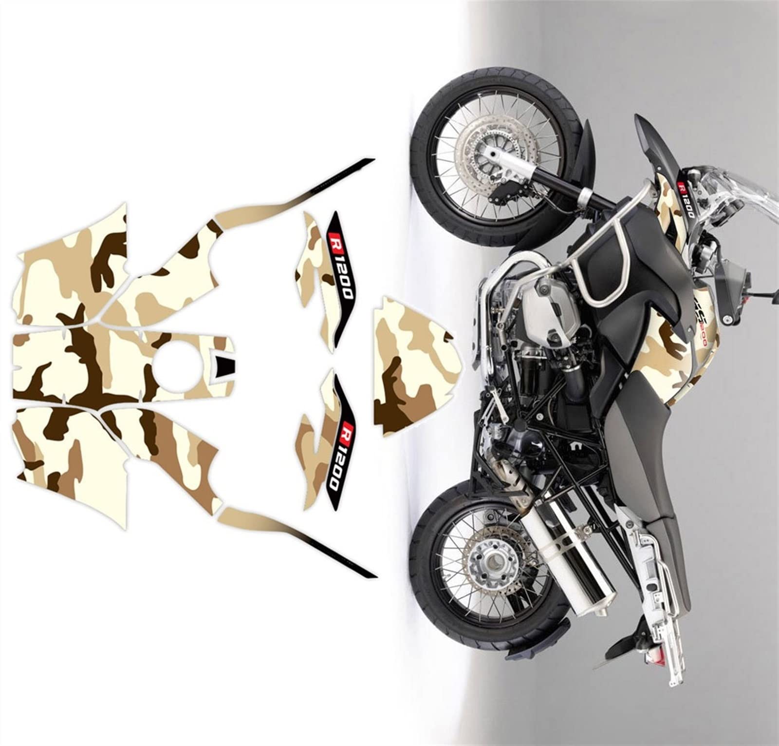 Décalcomanies R1200GS ADV étanches pour road trip et décoration intégrale moto 2008-2012