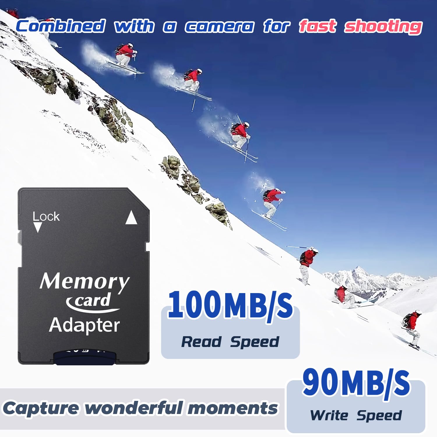 Lxuemlu Carte mémoire TF Haute Vitesse 512GO (Classe V30), UHS-I, Class 10, U3 TF Card + Adaptateur, Vitesse de Lecture jusqu'à 100 Mo/s conçue pour Les Smartphones et tablettes - ZG512GO