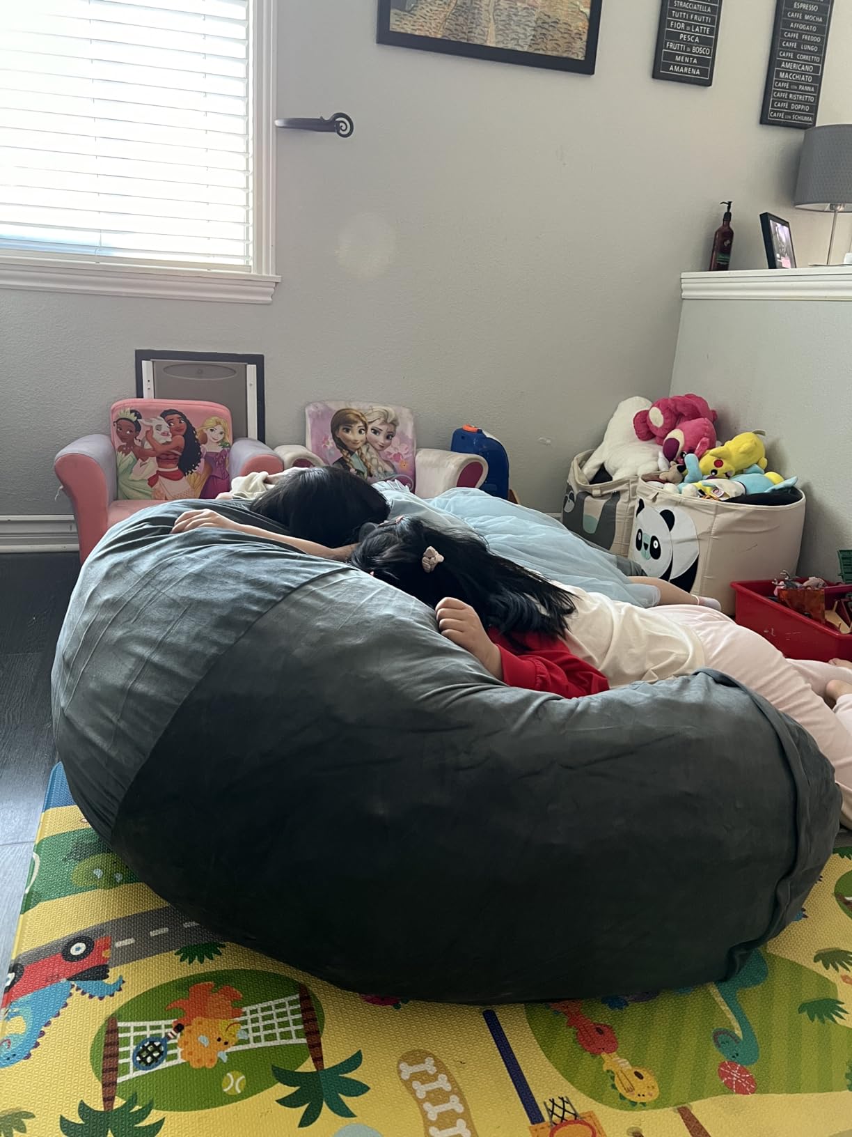 Bean Bag Chairs for Adults - Memory Foam Furniture BeanBag Chair - Kids/Teens Sofa with Soft Micro Fiber Cover photo review