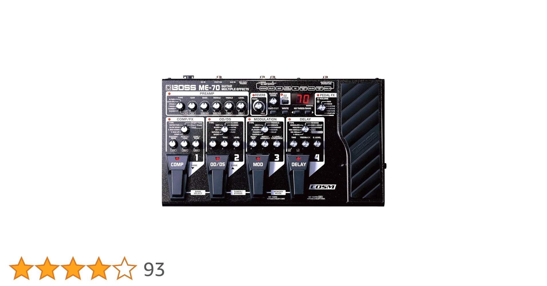 ギター Boss ME-70 Boss ME-70 Guitar Multi-Effects Pedal : Amazon.ca: Musical