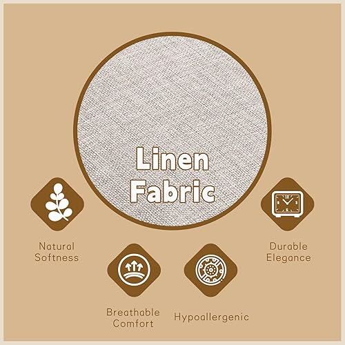 Miniatura 4 de Otomana de 47.25'' con almacenamiento, banco de almacenamiento al pie de la cama, banco de entrada - reposapiés multifuncional tapizado en lino para