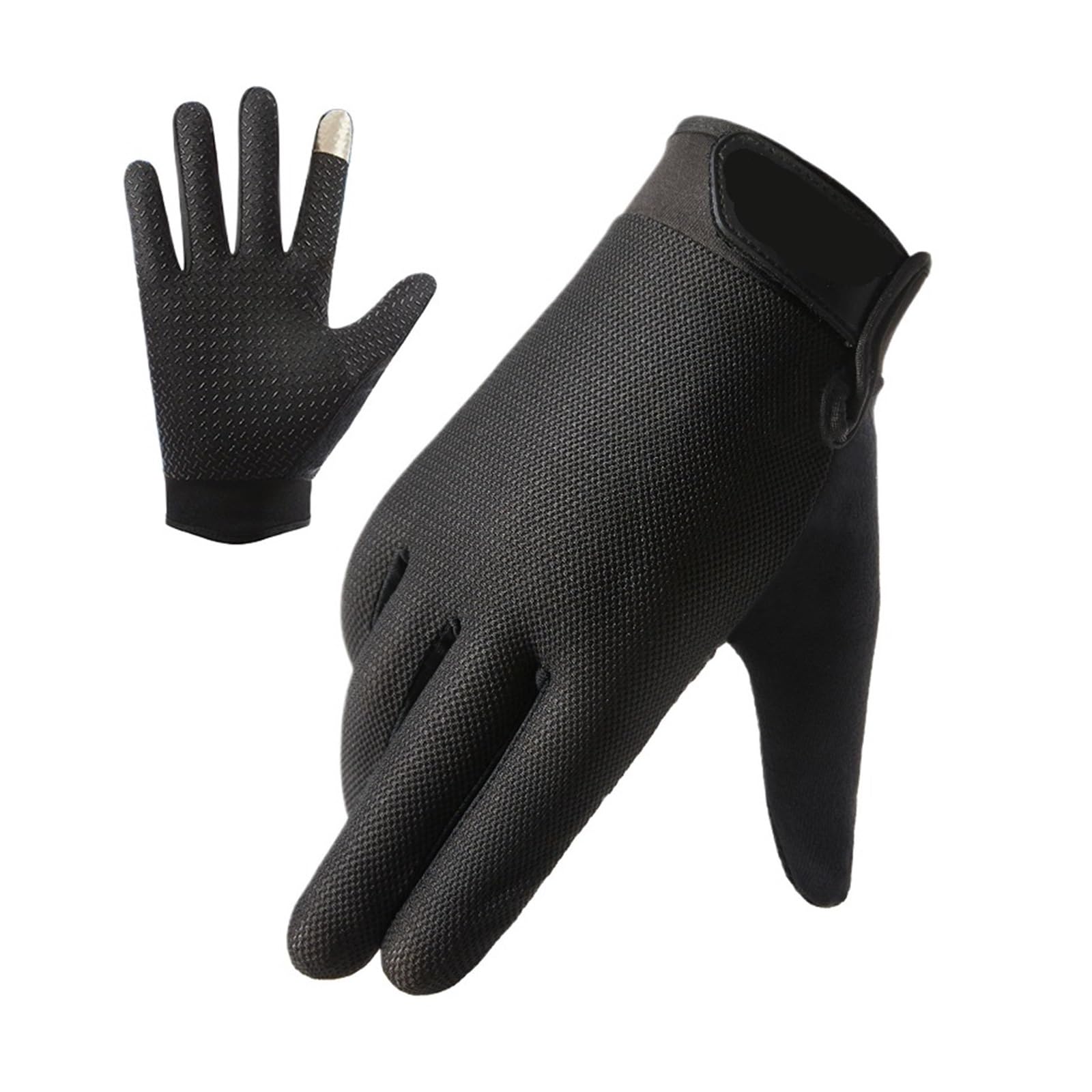 Genérico Guantes de Verano con Pantalla táctil Dos Dedos, Unisex, Pesca, Ciclismo, Fitness