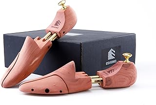 Cedar Shoe Tree with Twin Tubes,Red Cedar Wooden Shoe Trees For Men,Shoe keeper Sizes 6-16,Wood Shoe Form Holder
