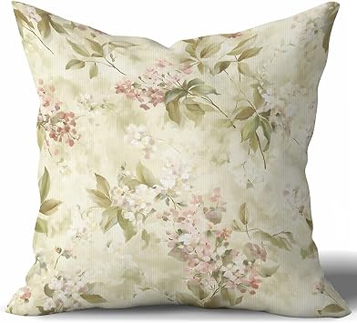 Vintage Floral Decorative Throw Pillow Cover,French Country Cushion Cover