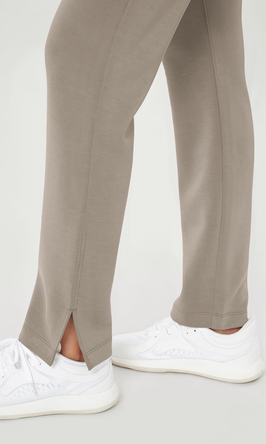 ODODOS Women's Modal Soft Split-Hem High Waist Pants with Pockets Adjustable Shockcord Casual Lounge Pants - Image 5