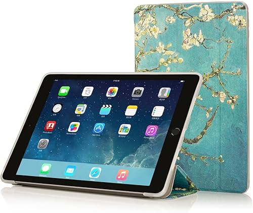 RUBAN Funda para iPad Air 2 (versión 2014) - Delgado ligero protector Smart Shell Anti-arañazos Antiarañazos Flexible Soft TPU cubierta trasera