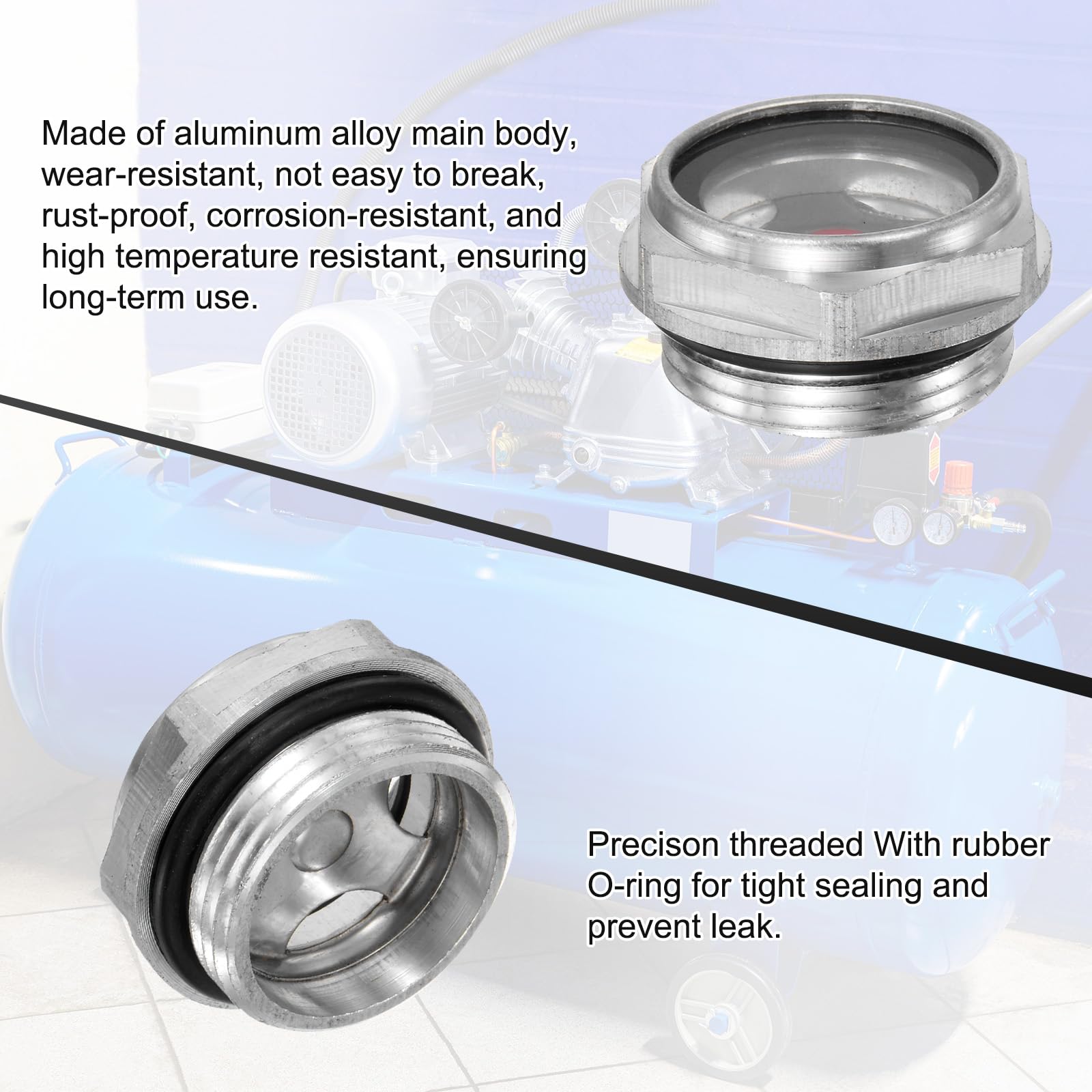M METERXITY 4-Pack Air Compressor Oil Sight Glass - Image 4