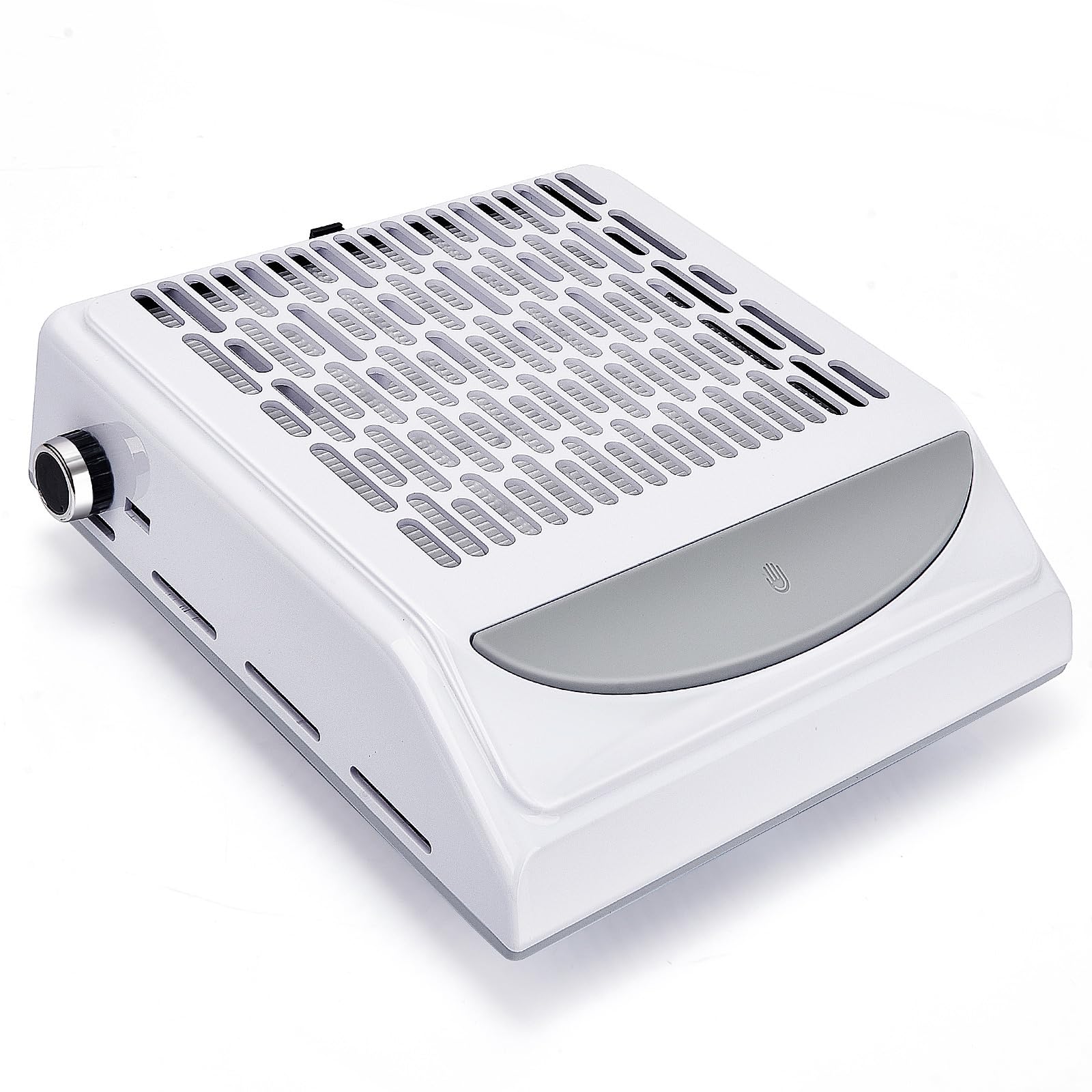 100W Aspirateur Ongles Professionnelle, Avec Filtre Aspirateur Ongle, Vitesse RéGlable Aspirateur Manucure, Pour Onglerie, Manucure, Gravure, Polissage (Blanc)