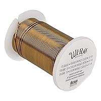 Vista 11 de The Beadsmith - Wire Elements - Alambre de cobre lacado calibre 18, resistente al deslustre, para fabricación de joyas, bobina de 10 yardas, 9.14