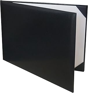 Diploma Cover Holoder Smooth 7x9 Certificate Cover Grad Days Black