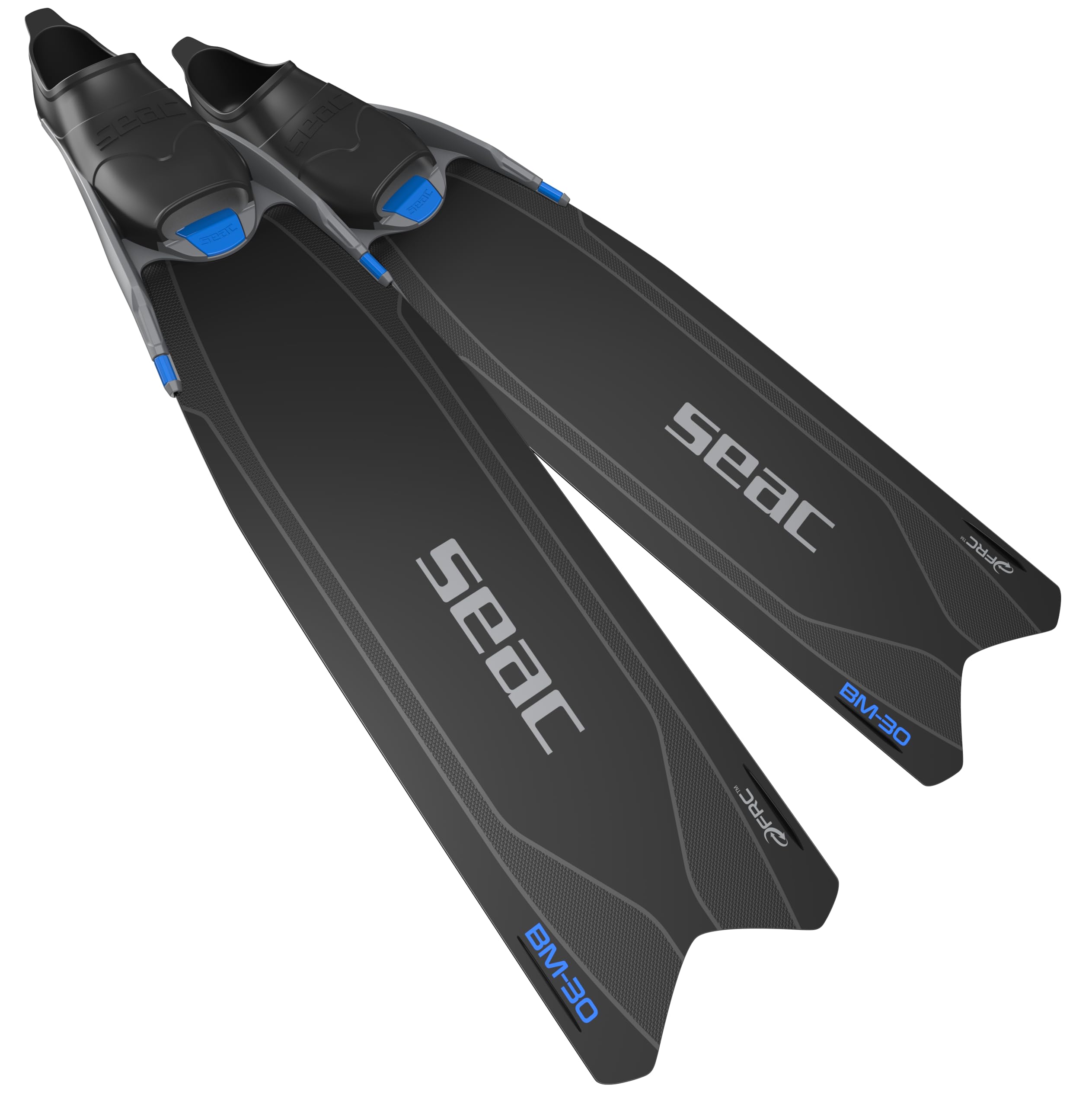 SEAC BM30, Long freediving fins with new generation blade, black, 5.5/6.5UK — image 1