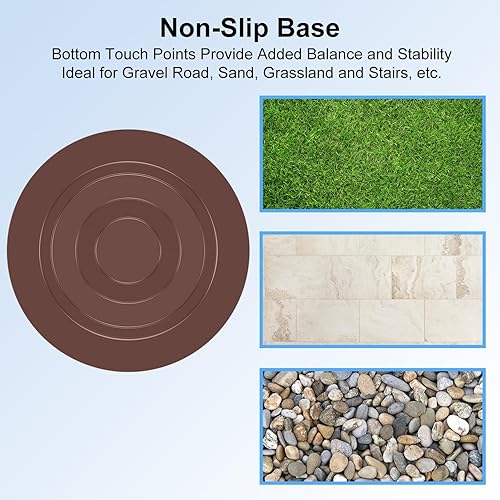 Miniatura 7 de supregear Puntas de caña de 1 pulgada, puntas de bastón resistentes de 1 pulgada, reemplazo de puntas de goma de 0.984 in1 pulgada, paquete de 2