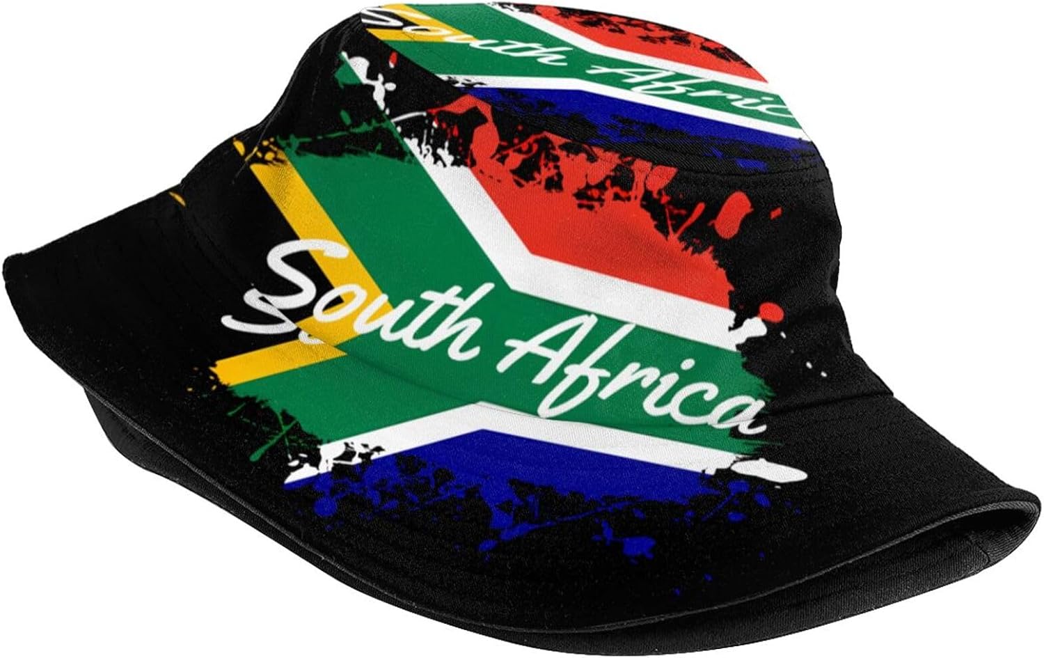 South Africa Flag Bucket Hats Fashion Beach Sun Cap Packable Outdoor Patriotic Fisherman Hat for Women Men image 2