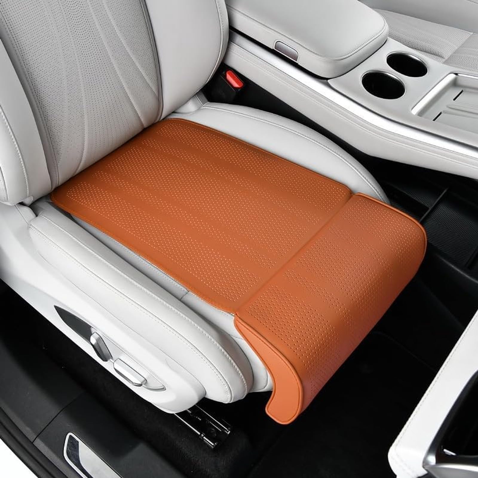Motario Car Seat Extender Leg Support Cushion for Mercedes B-Klasse W245 W246 W242 W247 B180 B200 B250 B250E, Memory Foam Under-Thigh Support Comfort Leg Rest Pads,D/Orange