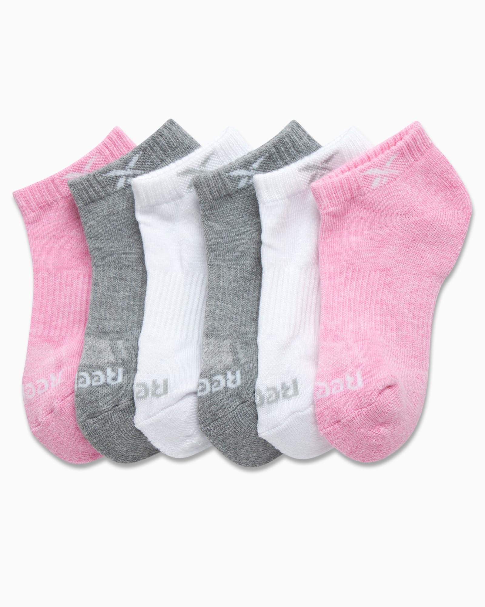Reebok Niedrig geschnittene Socken für Mädchen, 6 Stück, leistungsstark, niedrig geschnitten, keine Show Socken für Mädchen – Sportsocken für Mädchen