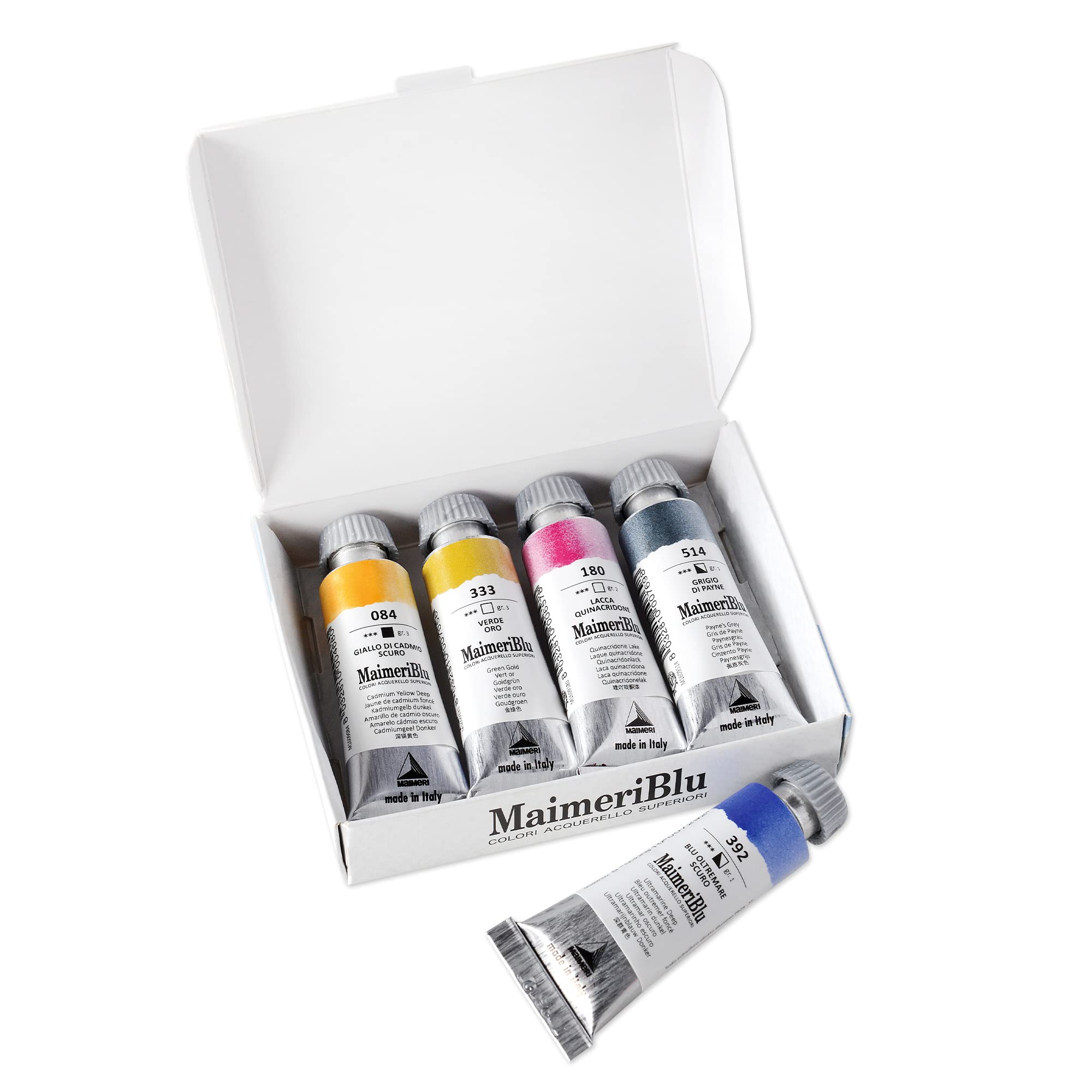 Set Débutant de Peinture Aquarelle MaimeriBlu - 5 Tubes de 12ml