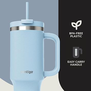 Contigo Streeterville Tumbler with Handle & Straw | 29h Cold | 1200 ml