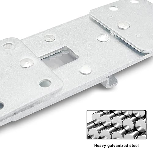 Miniatura 4 de DEEPDREAM Paquete de 4 conectores seccionales de sofá de metal, conectores de sofá, conectores de muebles entrelazados con 40 tornillos