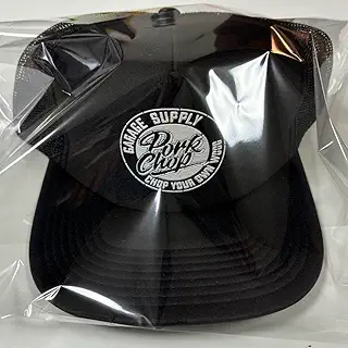 ポークチョップ PORKCHOP STENCIL メッシュキャップ BLACK