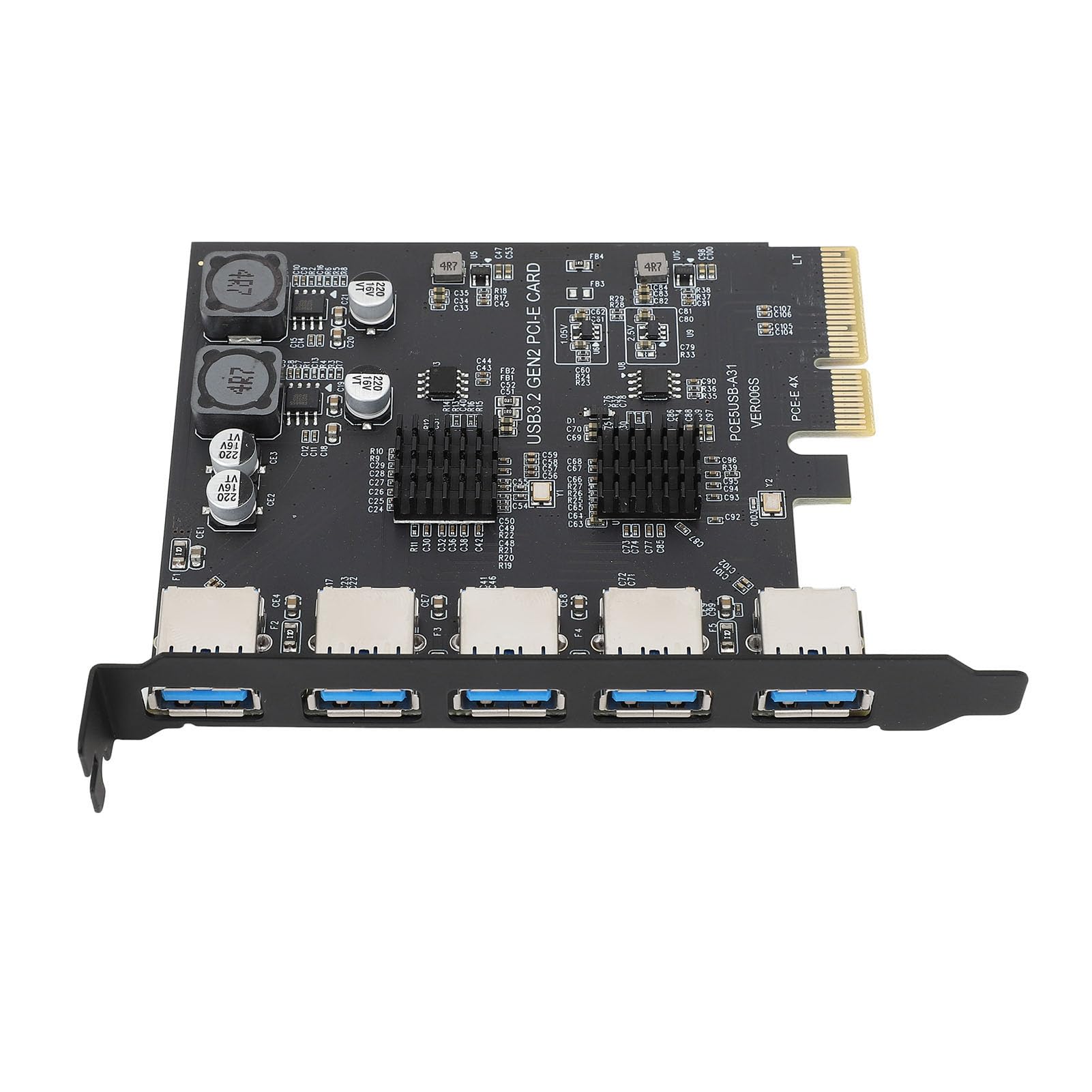 Jiawu USB 3.2 Gen 2 PCIe Scheda di Espansione 5 Porte 10Gbps