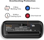 Bonsaii Paper Shredder for Home Use, 6 Sheet Strip Cut Small Paper Shredder Without Basket for Home Office, Portable Shredder Extendable Arm Design with Overheat Protection (S123-B)