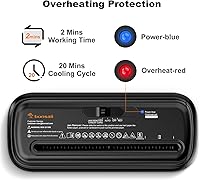 Vista 5 de Bonsaii Paper Shredder for Home Use, 6 Sheet Strip Cut Small Paper Shredder Without Basket for Home Office, Portable Shredder Extendable Arm Design