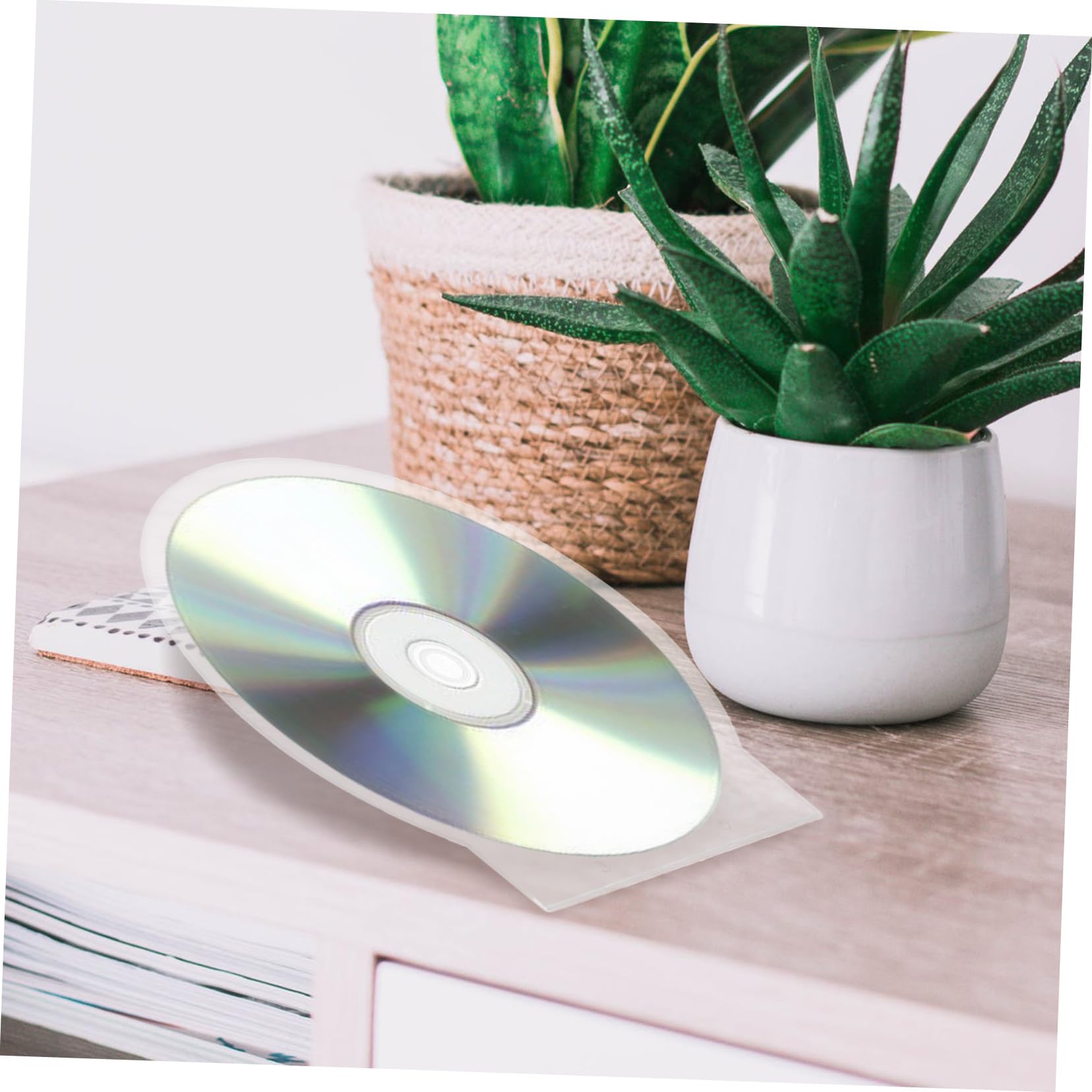 MAGICLULU Porta CD Rigido 50pezzi Custodia per Dischi Dvd Organizzatore Portatile per Casa e Auto