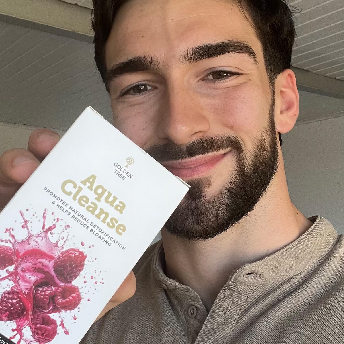 Golden Tree Aqua Cleanse – Polvo para Bebida Vegetal con Extracto de Alcachofa, Cola de Caballo y Extracto de Raíz de Diente de León con 11% de Inulina – 10 Sobres (54 g (Paquete de 1))