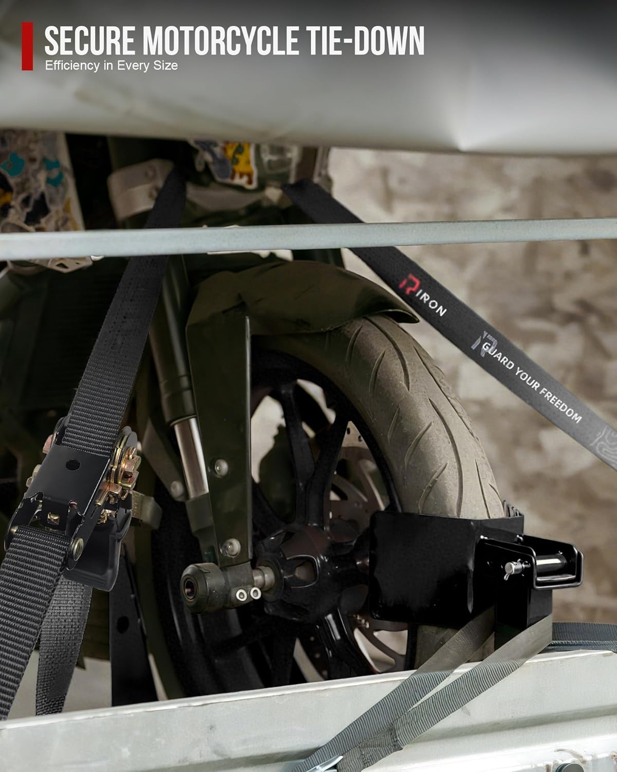 Ratchet Straps (4 PK) 15 Feet (1,823lb Break Strength) Heavy Duty Tie Down Strap with S Hook Black for Packing Motorcycle Truck Cargo - Image 3