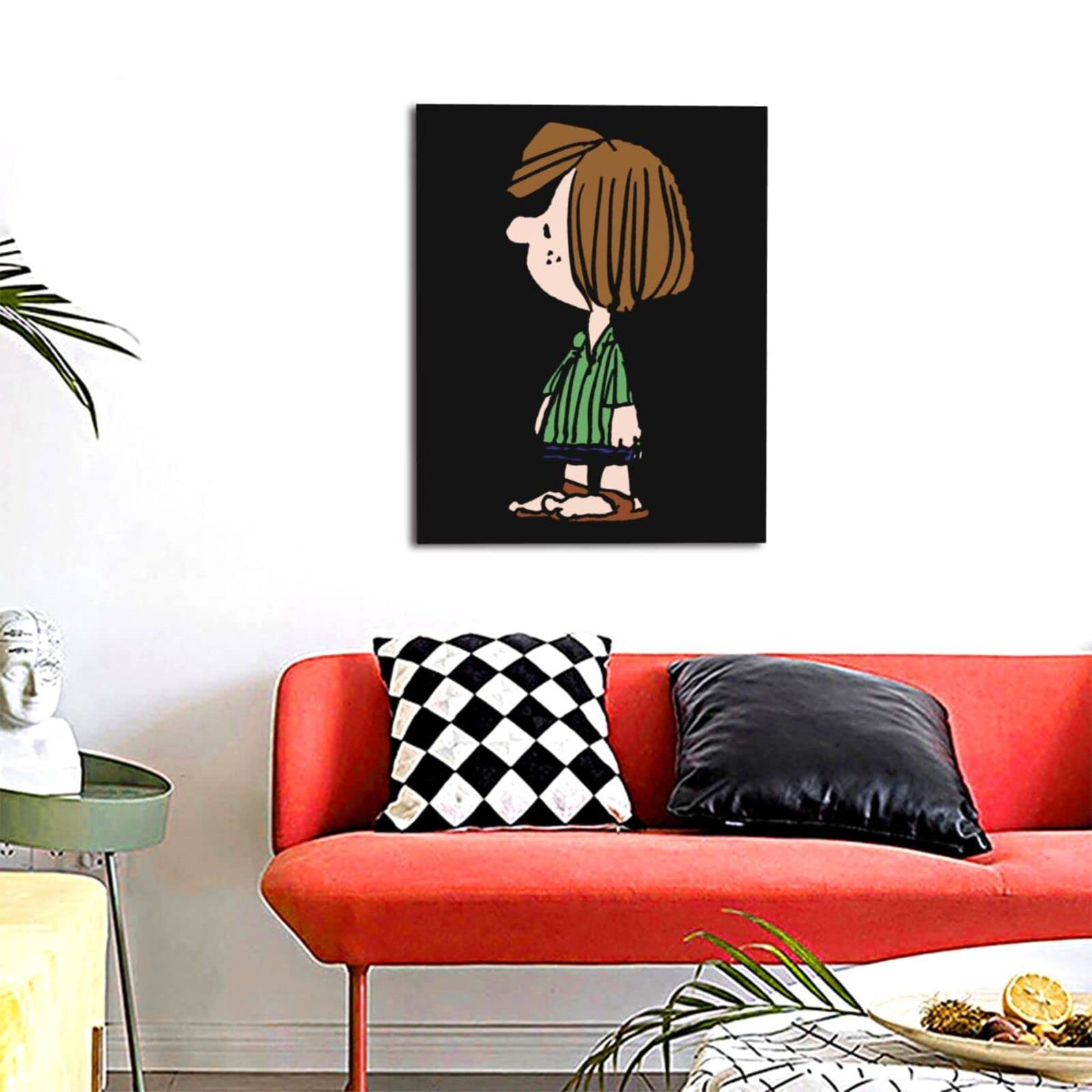 新品】Open Road スヌーピー ペパーミントパティ 木製フレーム 壁掛け