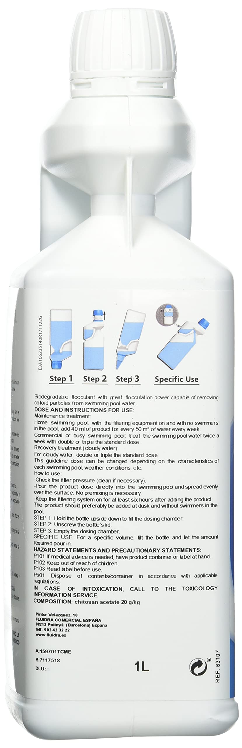 Clarificante-Floculante Natural Ctx, Azul, 1 l